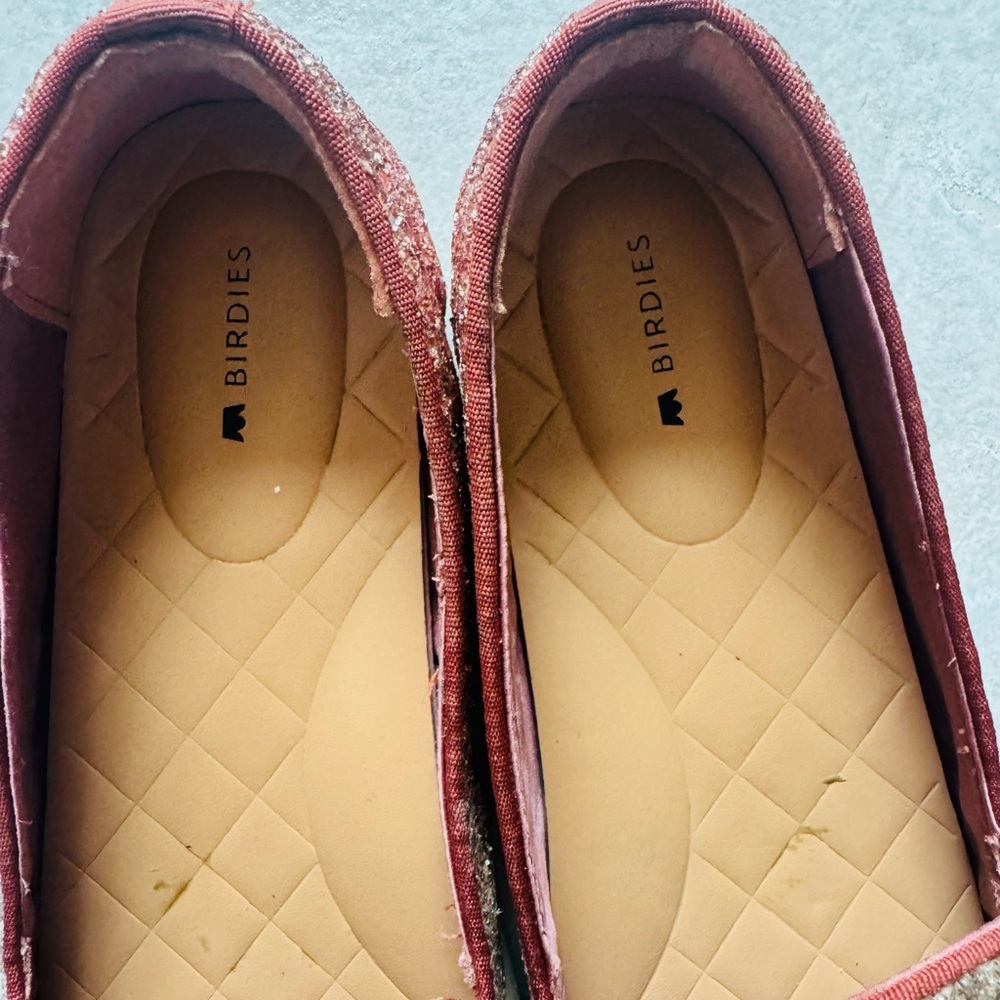 Birdies Ombre Glitter Slip-On Flats | Rose Gold/Silver | Size 8.5 - Picture 3 of 6